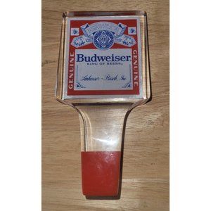 Acrylic Budweiser Beer Tap Handle  Marker Tapper Keg Pull  Bar